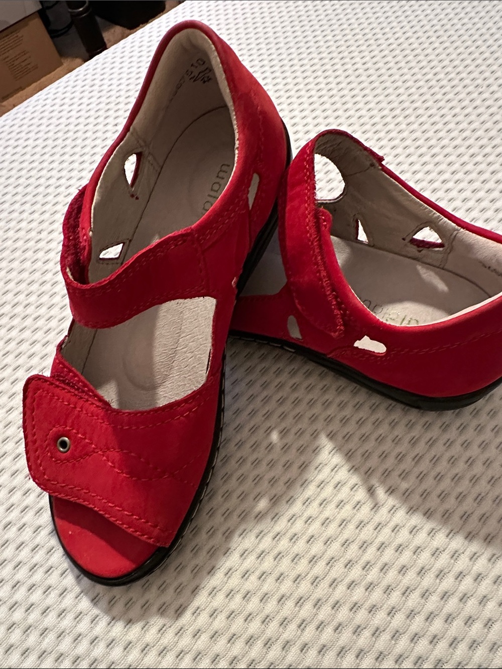 Girls Red Mary Jane Sandals